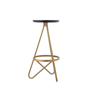 Spiroa 30" Modern Industrial Metal Backless Circular Bar Stool